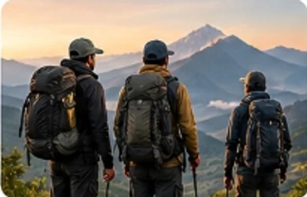 Pemandu berpengalaman PPT Adventure memimpin pendakian gunung